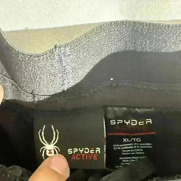 Spyder Active Men's Proweb Black And Grey Woven Stretch Shorts, Size XL - Picture 9 of 10